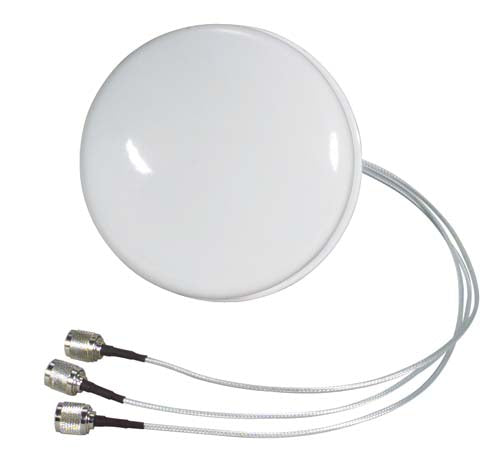 HG2403-SDC-3NM  2.4 GHz 3 dBi Spatial Diversity MIMO/802.11n Ceiling Antenna - 18in N-Male