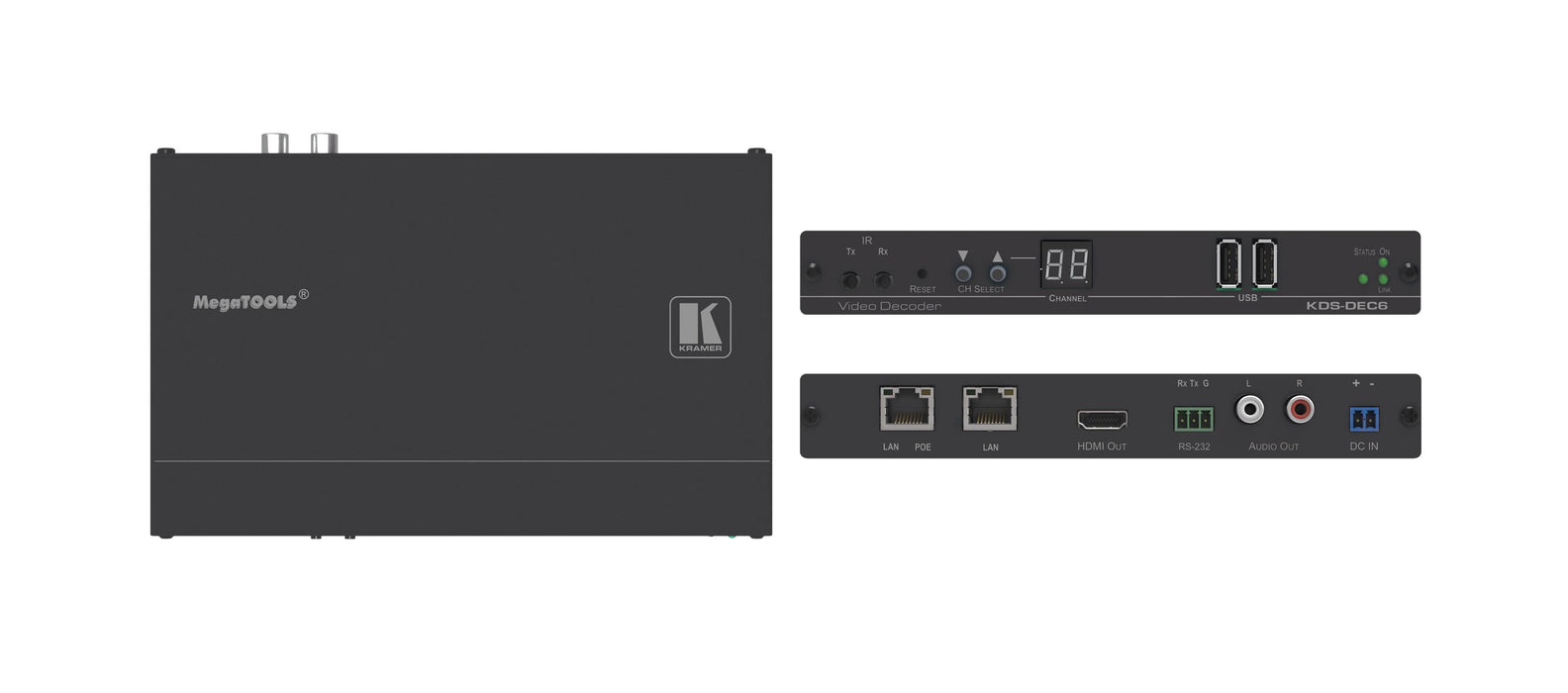 KDS-DEC6  4K60 4:2:0 HDCP 2.2 Video Decoder