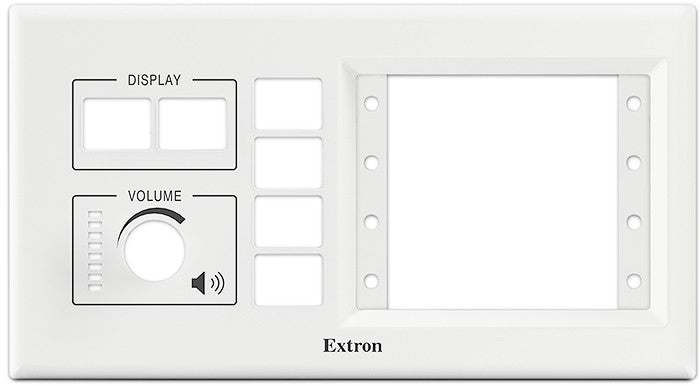 Extron MLM 100 AAP | Black & White 4 Gang Faceplates | ITM Components