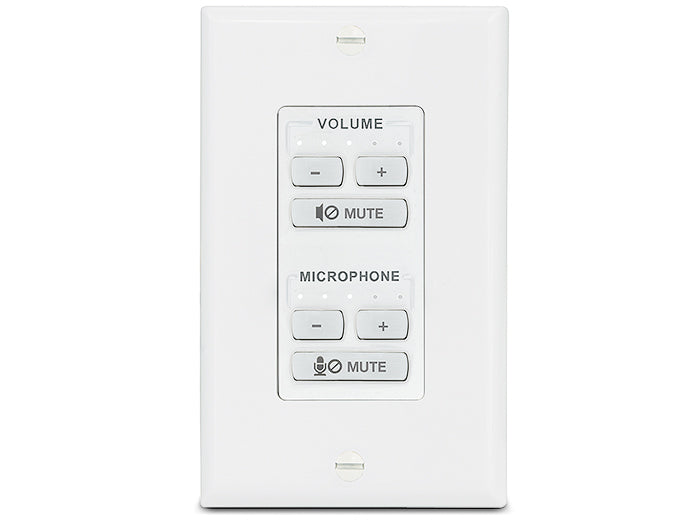 NBP VC2 D Network Button Panel with Dual Volume Control - Decorator-Style Wallplate