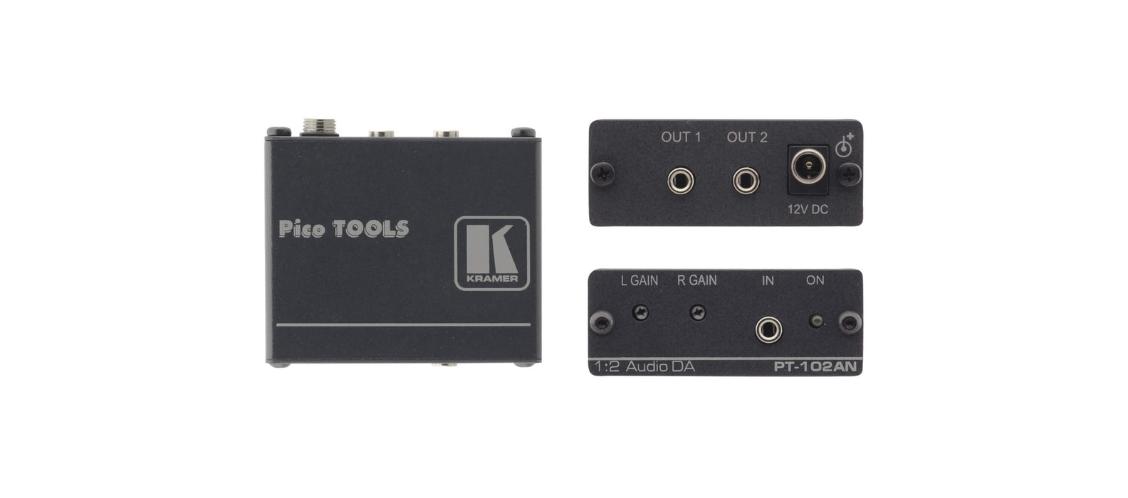 PT-102AN 1:2 Stereo Audio Distribution Amplifier