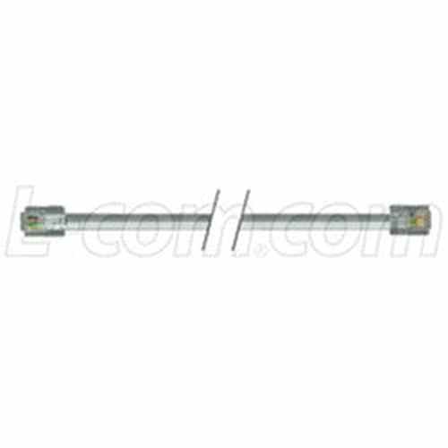 Cable flat-modular-cable-rj11-6x4-rj11-6x4-140-ft