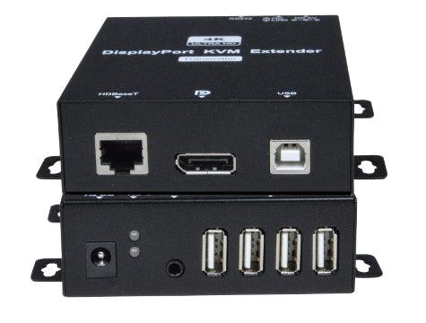 4K DisplayPort USB KVM Extender over HDBase-T with RS232