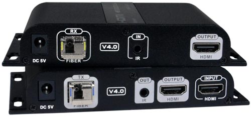 Low-Cost HDMI Extender Over IP via One LC Singlemode/Multimode Fiber Optic Cable - Local and Remote Unit