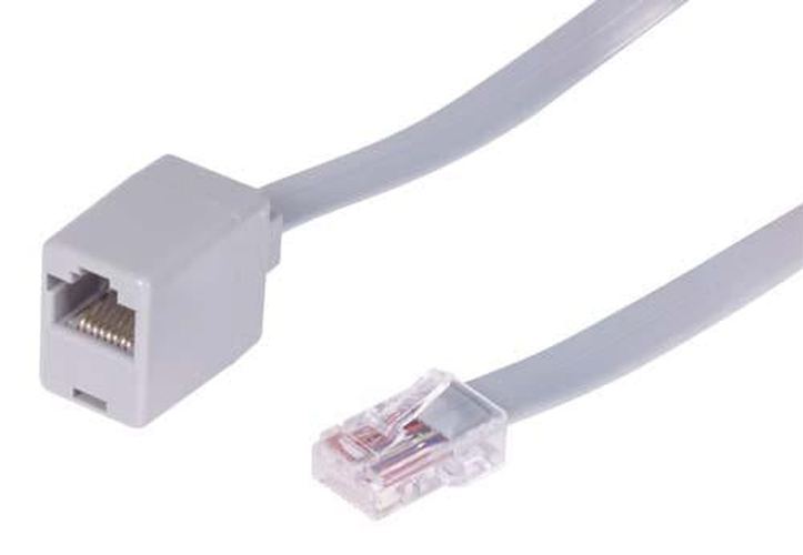 7 ft Modular Extension Cord Straight WiRed RJ45 (8x8) — ITM Components