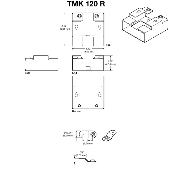 Tm120 Panel Mount 70-1031-05 | Extron Mount Kit TMK 120 R | ITM Components