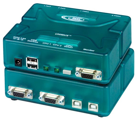 UNIMUX-USBV-2R | NTI 2 Port VGA USB KVM Switch | ITM Components