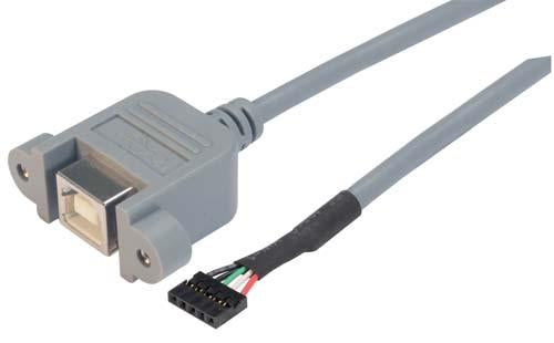 UPMB5-2MM-1M L-Com USB Cable