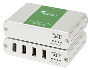 USB 2.0 Ranger 2324 Four-port Multimode Fiber 500m extender
