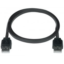 USB2-SF-AA-10-MM   -   USB 2.0 Super Flat Type A Cable Cord Ribbon Tight Space Flexible 10 ft USB Type A Male - USB Type A Male Black
