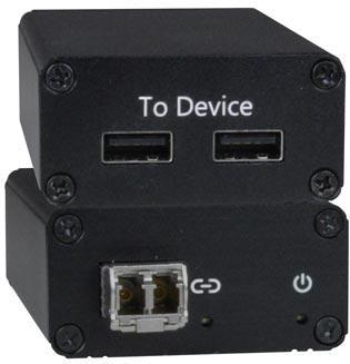 2-Port USB 3.0 Extender via Two LC Singlemode Fiber Optic Cables up to 1,148 Feet - No Drivers Required - Multiplatform Support