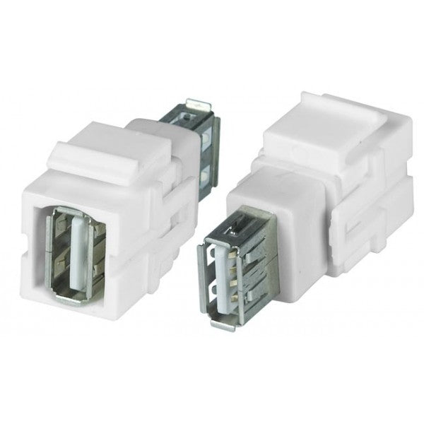 USB Type A Snap-In Module, Female to Female — ITM Components