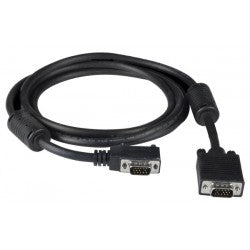 VEXT-90DL-25-MM   -   VGA Left Angled Straight Cable 90-Degree 15HD WUXGA Monitor 25 ft 15HD Male - 15HD Male Black