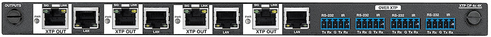 XTP CP 4o 4K  Four Output Board, XTP - 26W Remote Power Capable